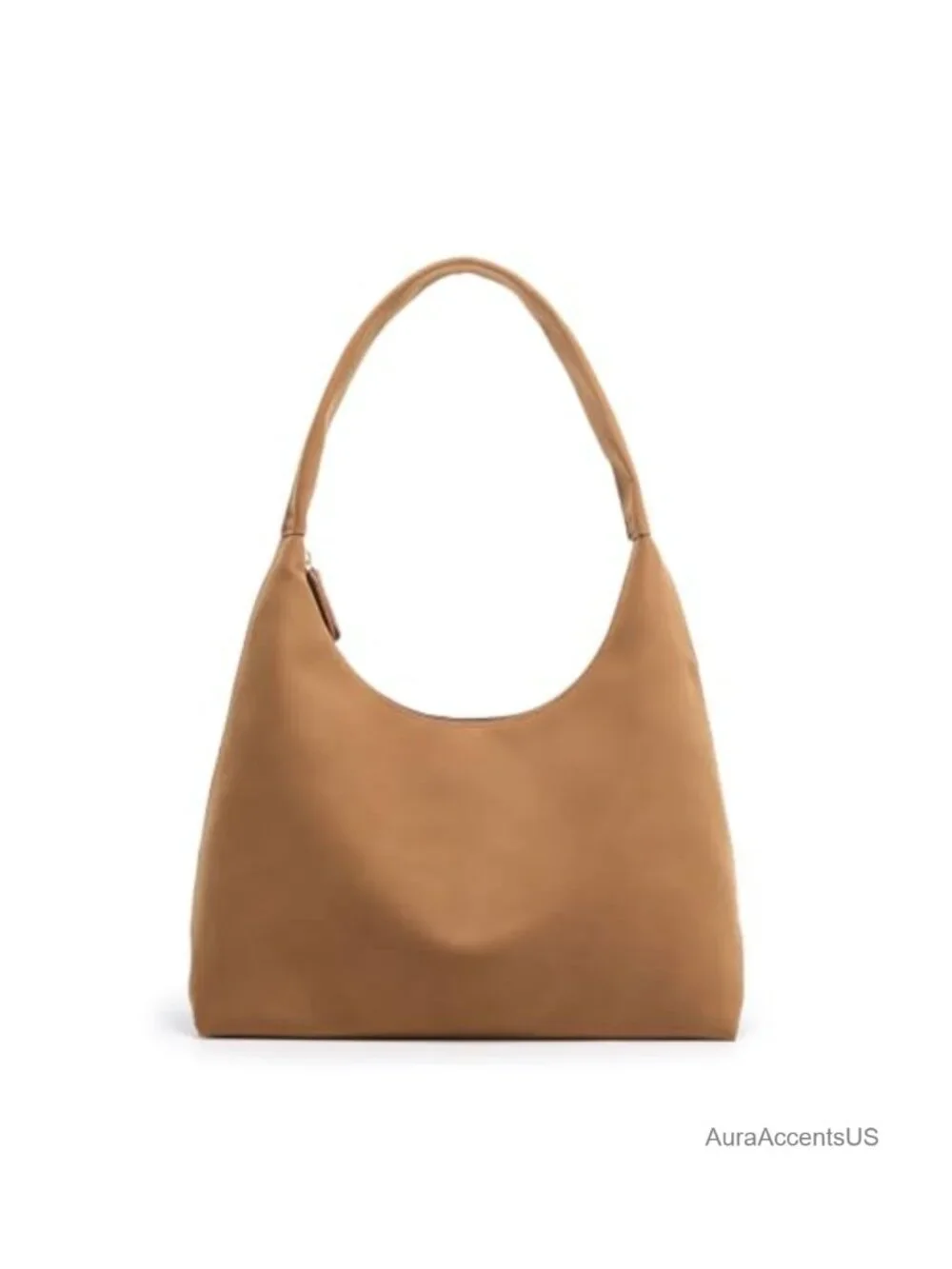 Y2K Small Hobo Bag Crescent Purse Faux Suede Shoulder Bag Boho Everyday